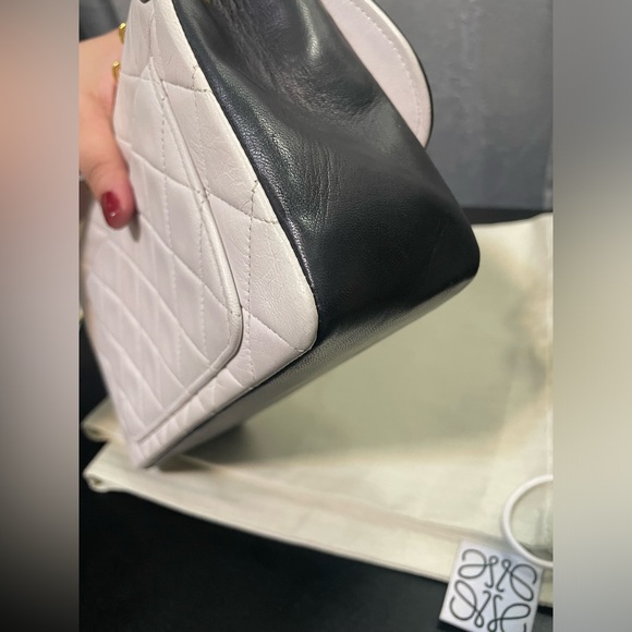 Chanel Rare Vintage Bicolor Single Flap with removable pouch - Picture 11 of 16